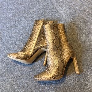 New Ego snake skin booties